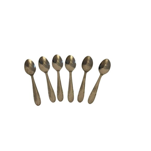 RostfreiNox Stainless Steel Small Coffee Tea Spoons Set of 6 Vtg - Picture 5 of 11